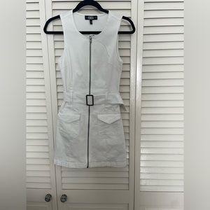 XS Rewash white jean dress
